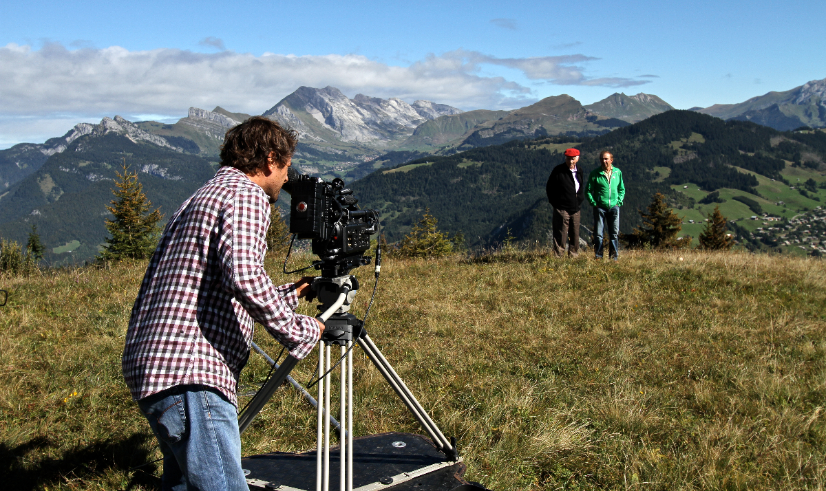 Tournage. Photo P.Arpin
